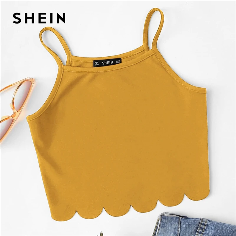 SHEIN летний красный топ на бретельках, жилет, Женский Повседневный жилет на бретельках, тонкий топ на бретельках