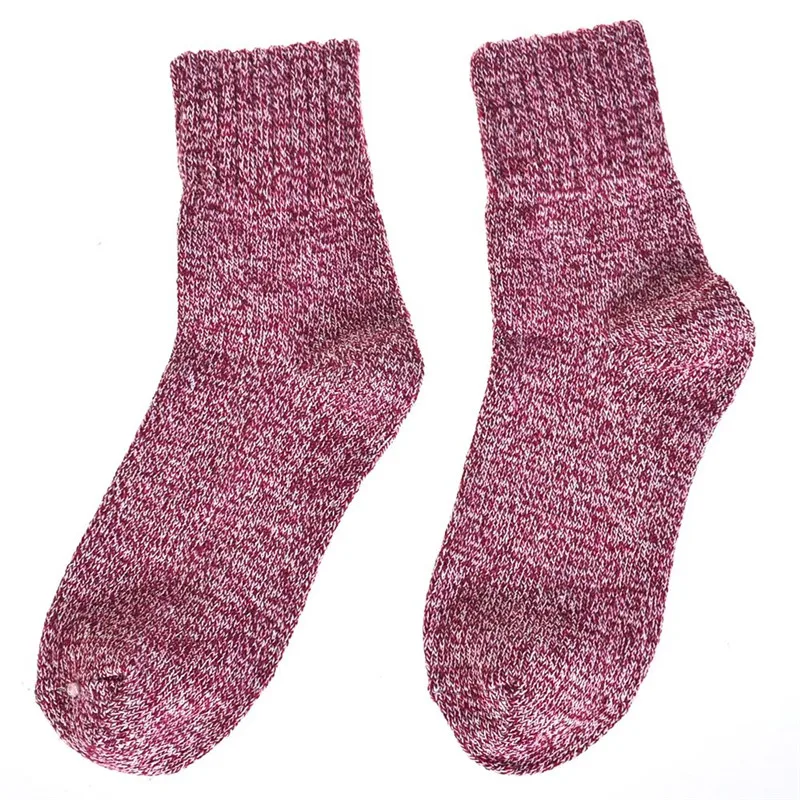 

1Pair New Warm Women Thicken Wool Cashmere Sock Autumn Winter Spring Style Soft Casual Cotton Socks Floor Sock For Mens