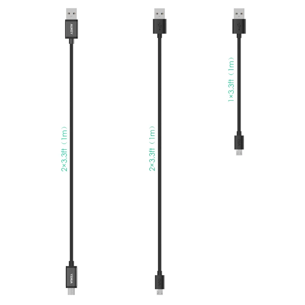 AUKEY 5 шт. USB кабель (4 xMicro + 1 xType C кабель) 3 0 зарядный для Xiaomi mi5 mi6 samsung galaxy s8|cable remote|cable