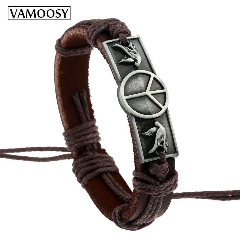 VAMOOSY брендовый богемный винтажный браслет ручной работы обруч ювелирные изделия