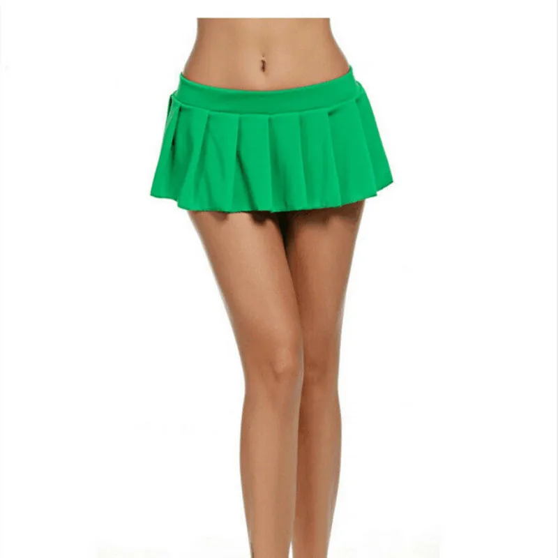 

Sexy Night Club Mini Skirts Womens Solid Color 5 Color Pleated Micro Skirts Party Clubwear Summer Fashion Sexy Night Club Skirt