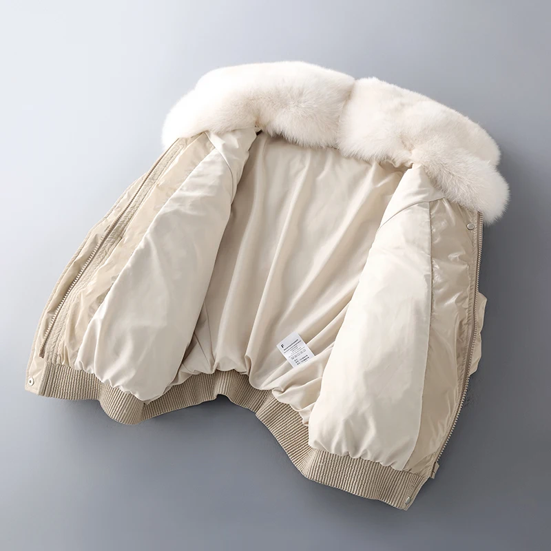 2018 New Winter Large Size Warm Short Women Down Jacket Fashion Treny Temperament Fur Colar Thicken Solid Duck Coat LF329 | Женская