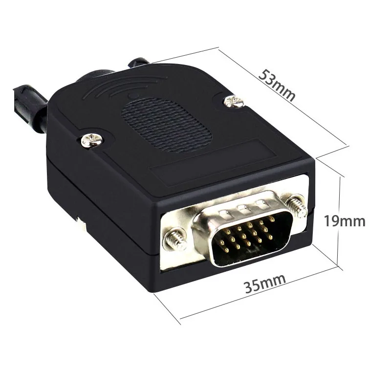 D-SUB DB15 VGA Мужской Женский головка 3 ряда 15 контактный разъем распределительный терминал винтовой Тип DIY разъем для отправки отвертки