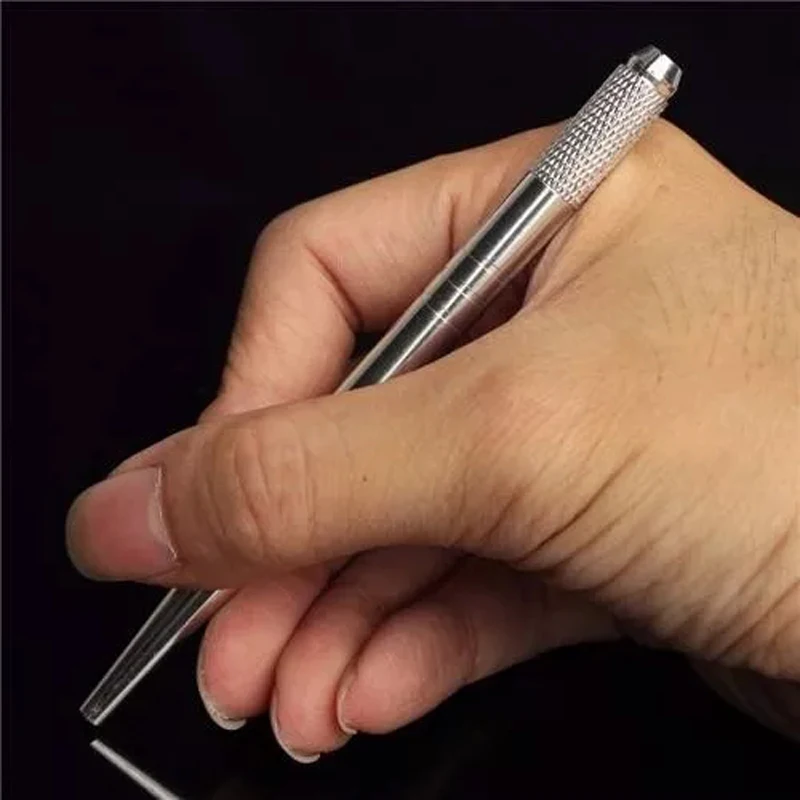 Алюминиевая ручка для микроблейдинг Легкая ручная татуировки бровей
