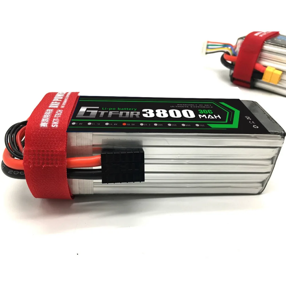 GTFDR 5S 18 5 v 3800mAh 30C Lipo батарея RC Вертолет Лодка Дрон самолет автомобиль Li Ion батареи