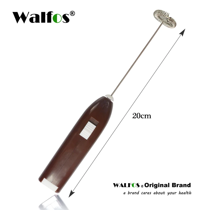 coffee WALFOS Миксер для кофе, молока, напитков, Электрический взбиватель, пенообразователь, взбиватель яиц, Электрический мини-Миксер с ручкой, миксер, кухонный инструмент, горячая распродажа - Цвет: coffee