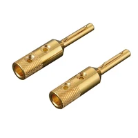 viborg vb401g pure copper gold plated banana plug audio cable speaker connectors plug jack