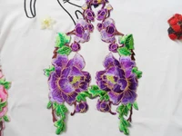 blossom flower applique clothing embroidery patch fabric sticker iron on sew on patch craft sewing repair embroidered