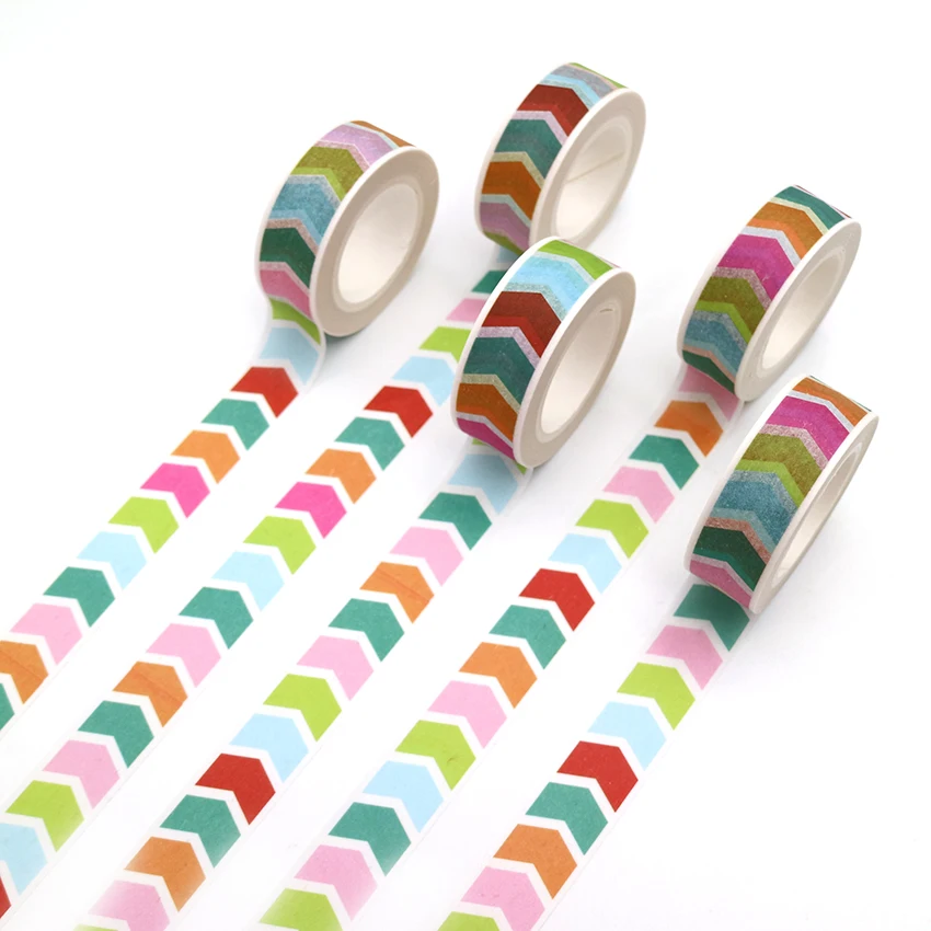 

1 PCS Creative Arrow Logo Pattern Washi Tape Adhesive Paper Tape School Office Supplies Decorative Masking Tape Sticker