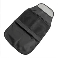 black automobiles seat covers car seat back protector bag holder storage food drink bottles anti dirty mat baby child kick
