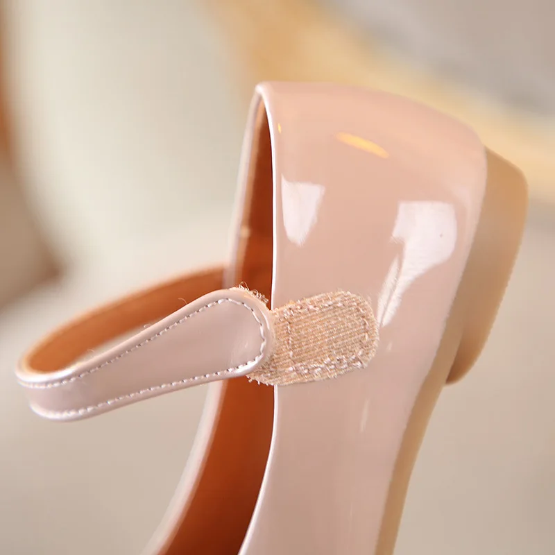 Осень 2019 г. модная обувь из лакированной кожи на плоской подошве для девочек