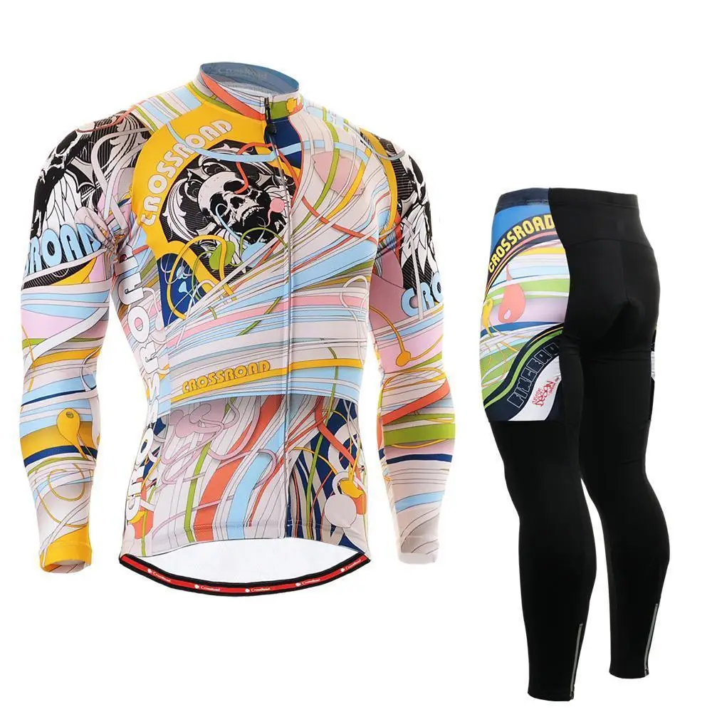 Техническая уникальная графическая Мужская велосипедная Джерси с длинным