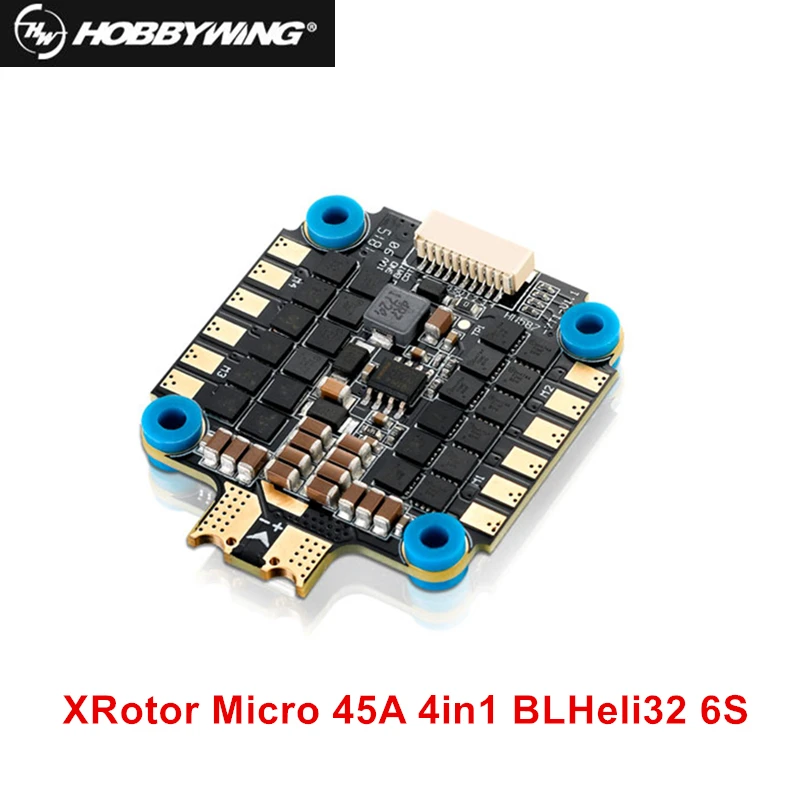 Оригинальный Hobbywing 45A 4in1 BLHeli32 ESC DShot1200 и xrotor Micro F4 G2 полета контроллер Combo для FPV