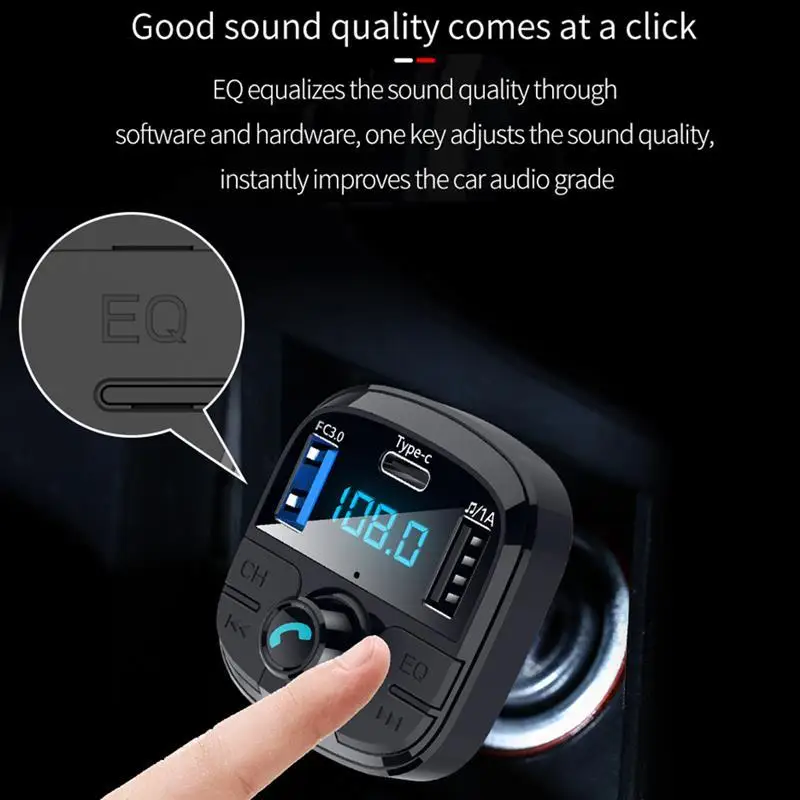 BT29 fm-передатчик автомобильный беспроводной Bluetooth 5,0 комплект отключение питания воспроизведение памяти Автомобильный MP3-плеер Поддержка U диск TF карта lcd громкой связи