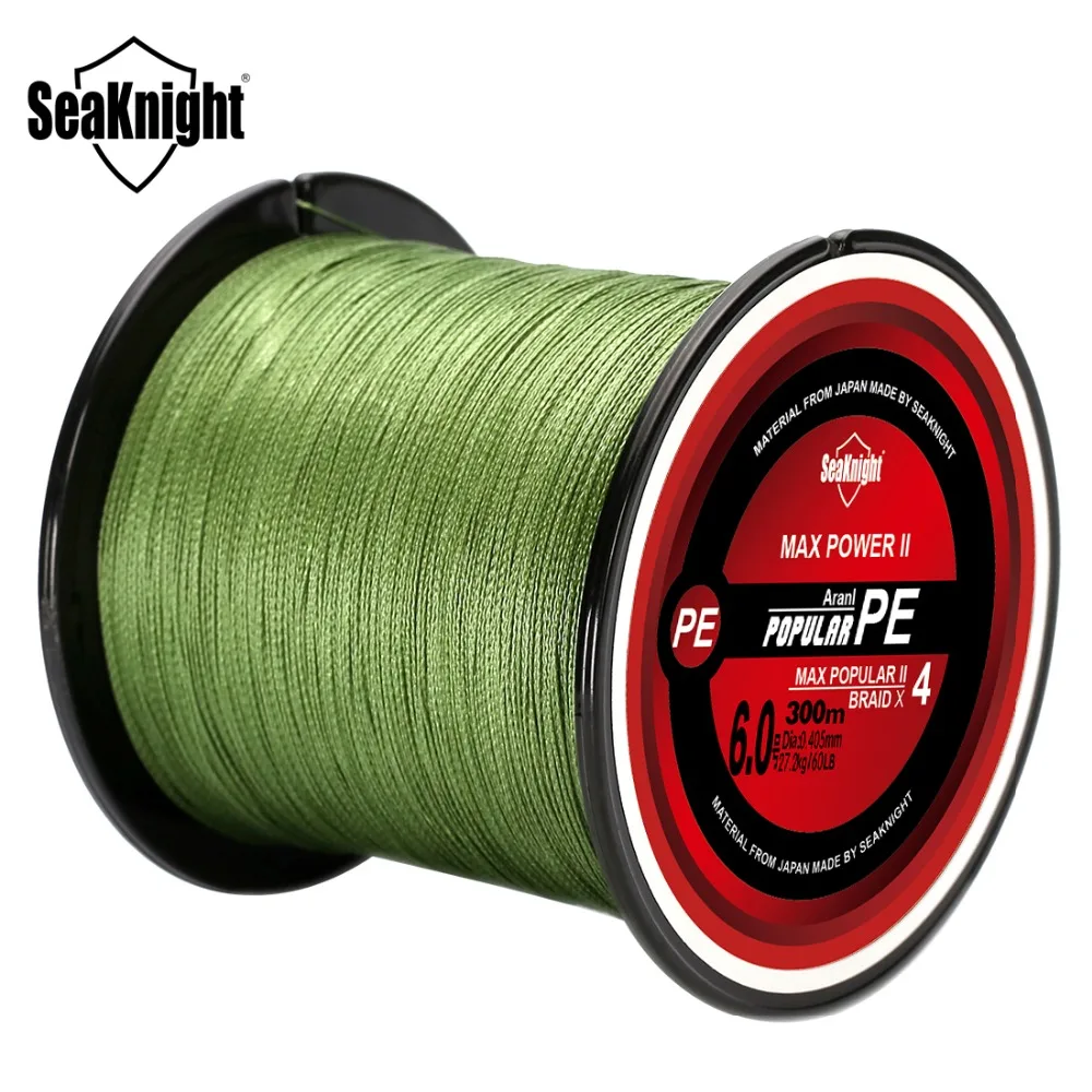 SeaKnight TriPoseidon 500M PE Fishing Line 4 Strands 8 10 20 30 40 60 80LB Braided | Спорт и развлечения