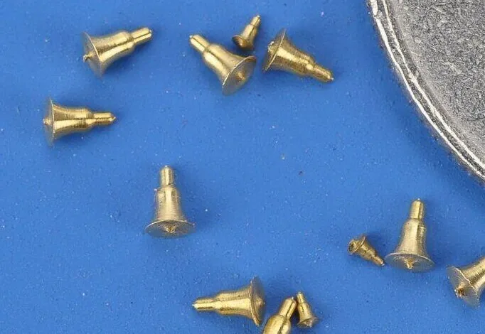 

1/350 & 1/700 Scale Metal Bells For Naval Vessels Small Ship Precision Detail Up Accessory 1 Set