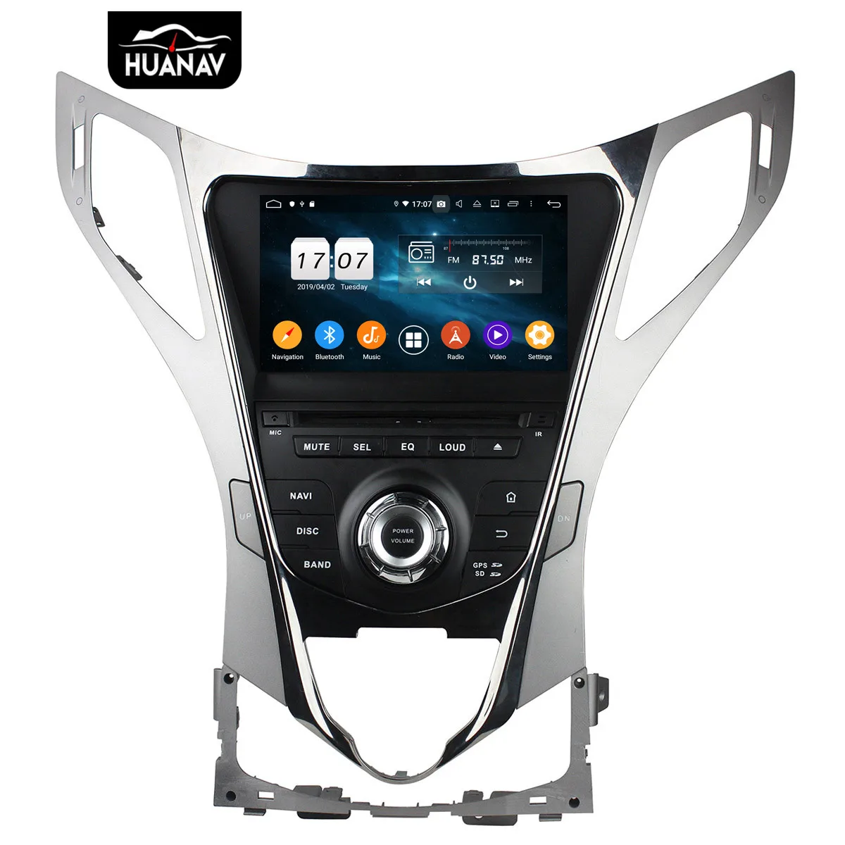 DSP Android 9 0 без dvd плеера GPS навигация для Hyundai AZERA Grandeur i55 2011 + авто радио головное