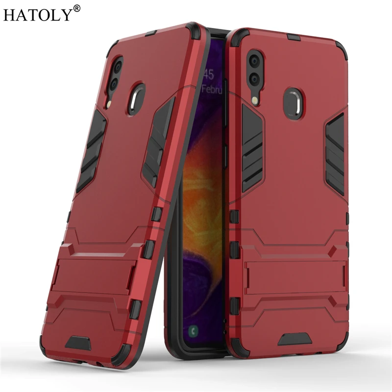 Для Samsung Galaxy A30 Чехол резиновый робот Броня Жесткий ПК задняя крышка телефона для