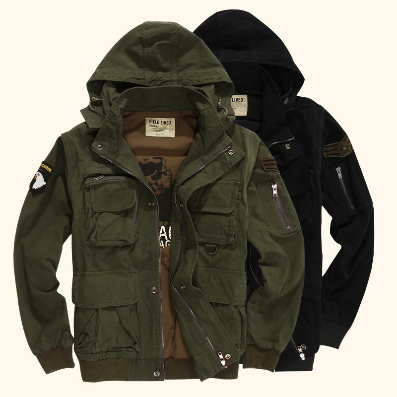 Военная куртка-пилот тактическая армейская куртка Мужская Повседневная летная