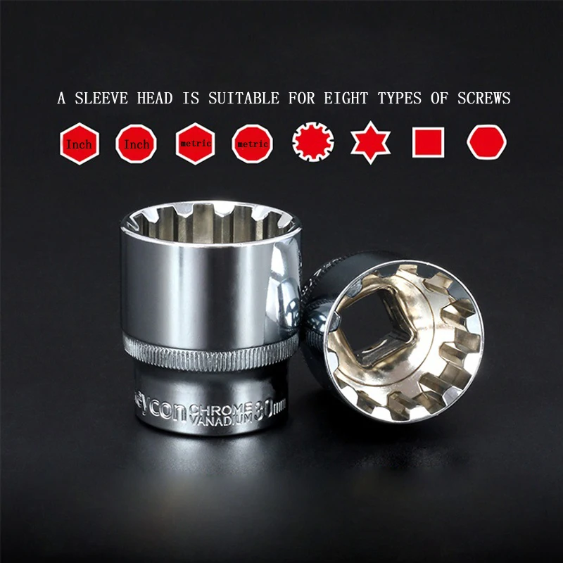 Универсальный шестигранный гаечный ключ с 12 зубцами 1 шт. 1/2 дюйма 8 32 мм|hexagon