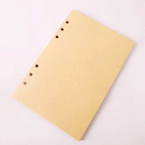 Khaki Inner Винтажный спиральный блокнот путешественник журнал Sketchbook Еженедельный план из искусственной кожи бумажные для заметок записная книжка, дневник канцелярский школьный офисный - Цвет: Khaki Inner