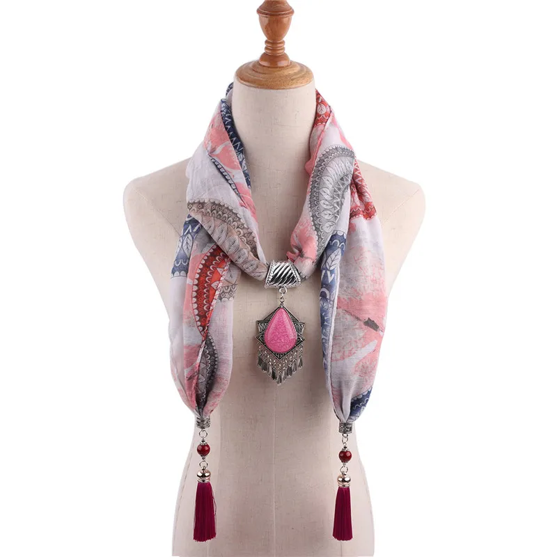 RUNMEIFA роскошный шарф ожерелье ювелирные изделия Подвески модное украшение хлопок