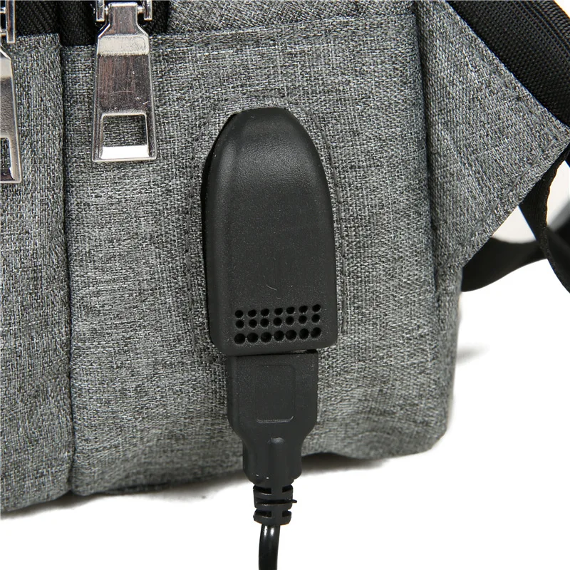 Мужская нагрудная сумка DIOMO Повседневная маленькая через плечо с usb-портом для