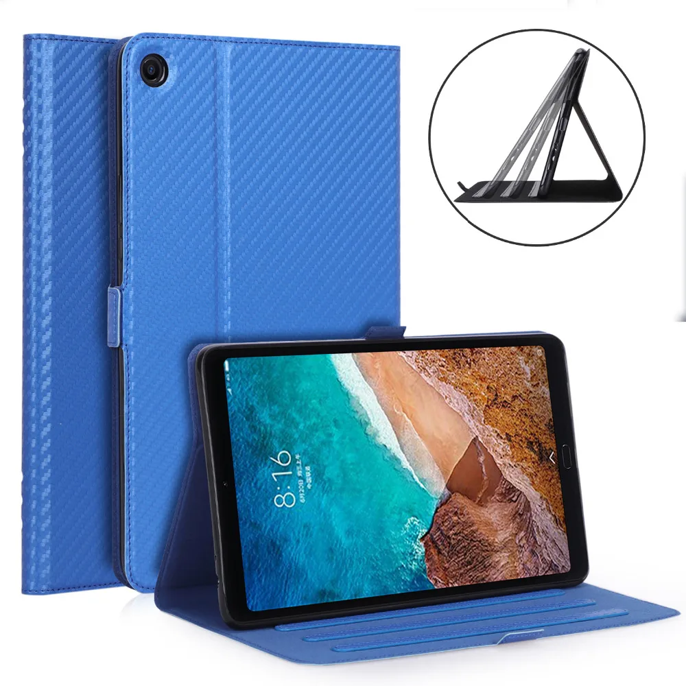 Тонкий чехол из углеродного волокна с ручным ремешком для Xiaomi MiPad 4 Plus Mi Pad4 10 1 &quot планшета искусственной кожи