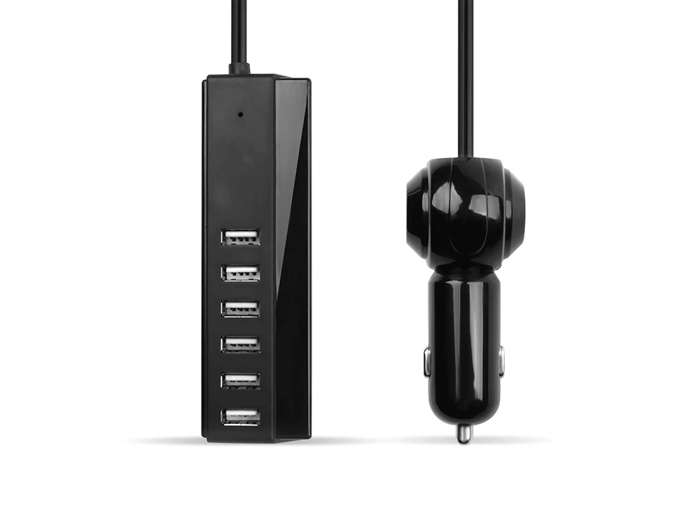 SeenDa 6 портов USB Автомобильное зарядное устройство 65 Вт 13A автомобильное зарядное устройство для телефона для iPhone samsung планшета автомобильное зарядное устройство адаптер быстрое зарядное устройство для телефона в автомобиле