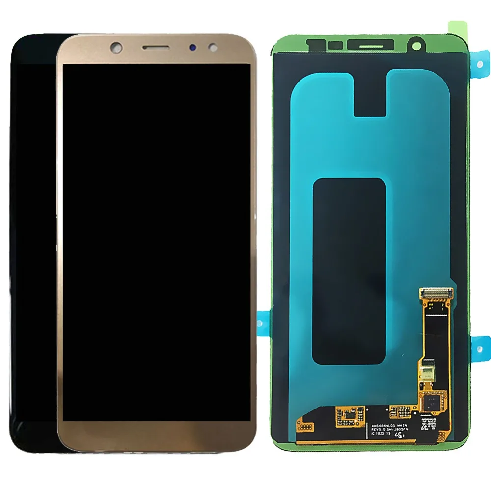 Amoled LCD 6 0 ''для Samsung Galaxy OLED A6 Plus 2018 A605 A605F A605FN ЖК-дисплей сенсорный экран