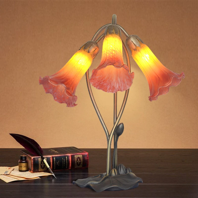 Стеклянная настольная лампа FUMAT в античном стиле художественная подставка с