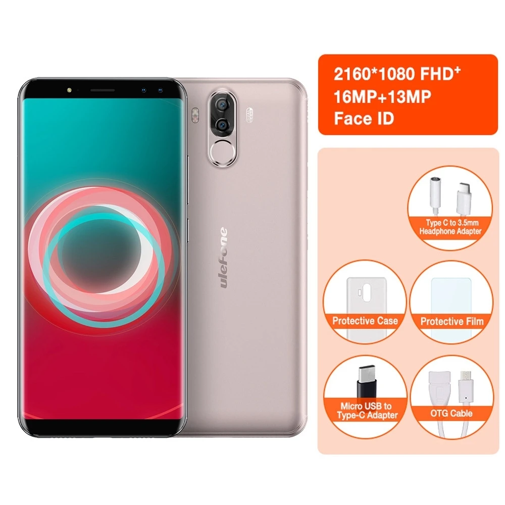 Usb HiFi музыкальный плеер MP3 walkman воспроизводитель mp3 плеер 6350 мАч 6,0 HD Ulefone power 3s смартфон 4G