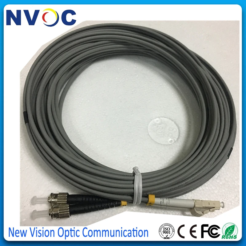 4 шт./лот ST/UPC-LC/UPC мм (62 5/125) DX 3 0 L: 10 м ПВХ бронированный двухъядерный патч-корд ST-LC OM1