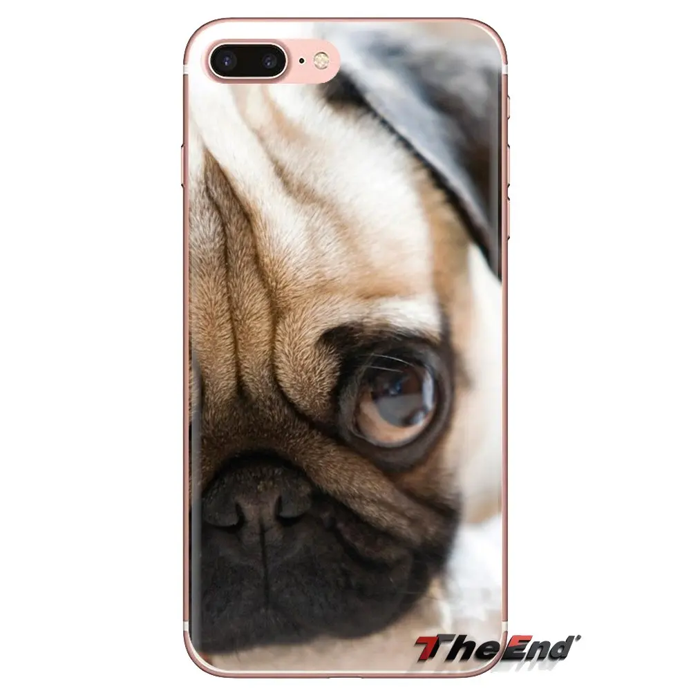 Soft Transparent Skin Cover For Samsung Galaxy S3 S4 S5 Mini S6 S7 Edge S8 S9 S10 Plus Note 3 4 5 8 9 Animal Dog Pug Life Hybrid |