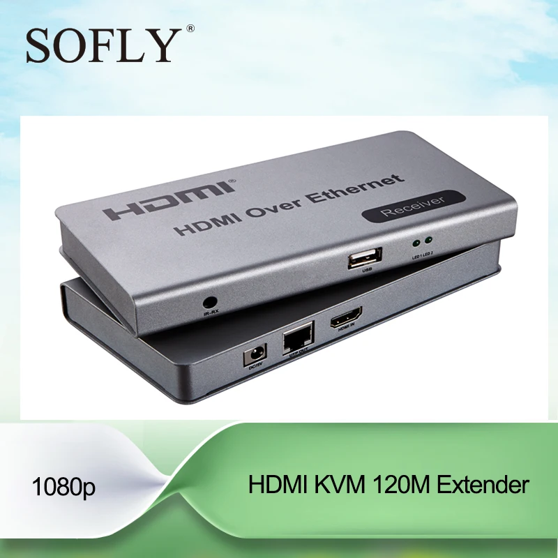 120 м HDMI KVM Over IP/TCP Extender 1080 P с ИК| |