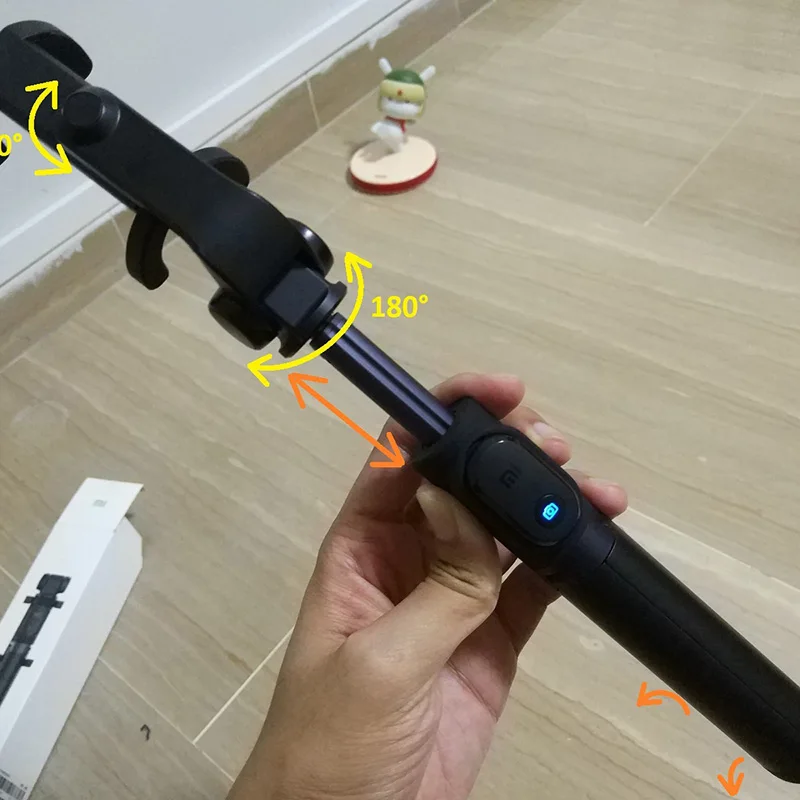 Оригинальный штатив Xiaomi Mi селфи палка Bluetooth 3 0 Дистанционное вращение на 360