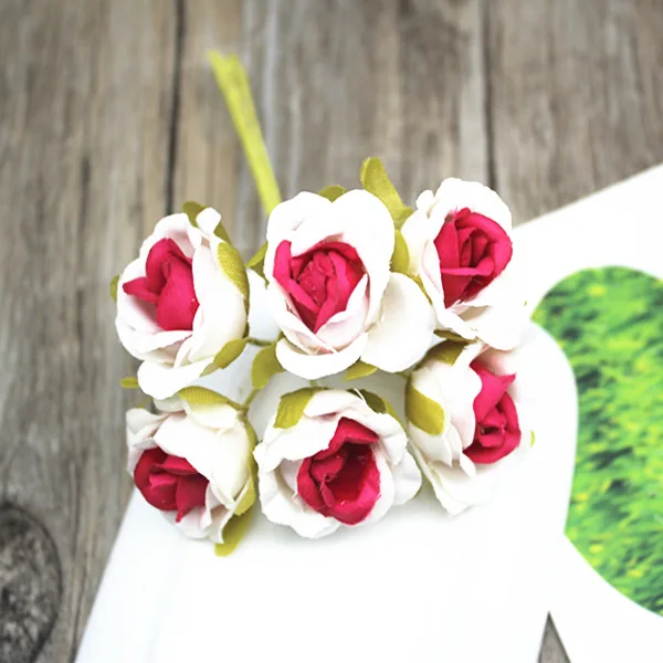 6 шт./букет цветок сливы разных цветов букет из бумаги скрапбукинг искусственные