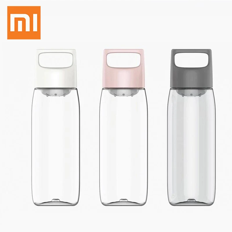Xiaomi кристальная бутылка для воды BPA Бесплатный протеиновый шейкер тритановый