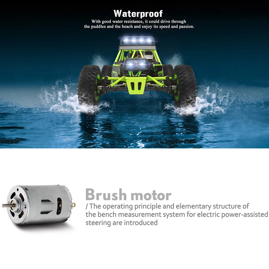 Wltoys 12428 Радиоуправляемый автомобиль 4WD 1/12 2 4G 50 км/ч высокоскоростной Дрифт