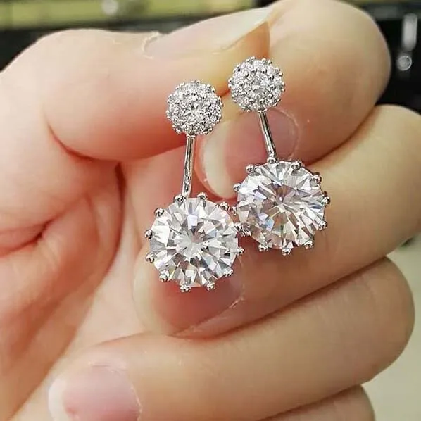 

Простые и удобные в использовании циркониевые серьги, противоаллергенные серьги из циркона