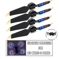 dji mavic 2 drone quadcopter spare parts accessories led flash propeller propellers blades with 4 in 1 charger cable