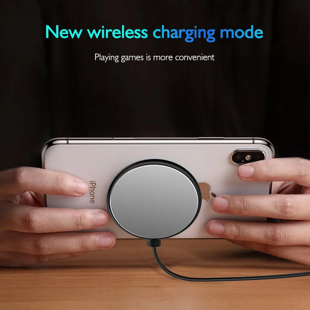 10 W Qi Беспроводное быстрое зарядное устройство для iPhone X/XS Max XR 8 8 Plus ультратонкая 7,5 W Беспроводная зарядка с присоской для Xiaomi 7/8 Mix 3