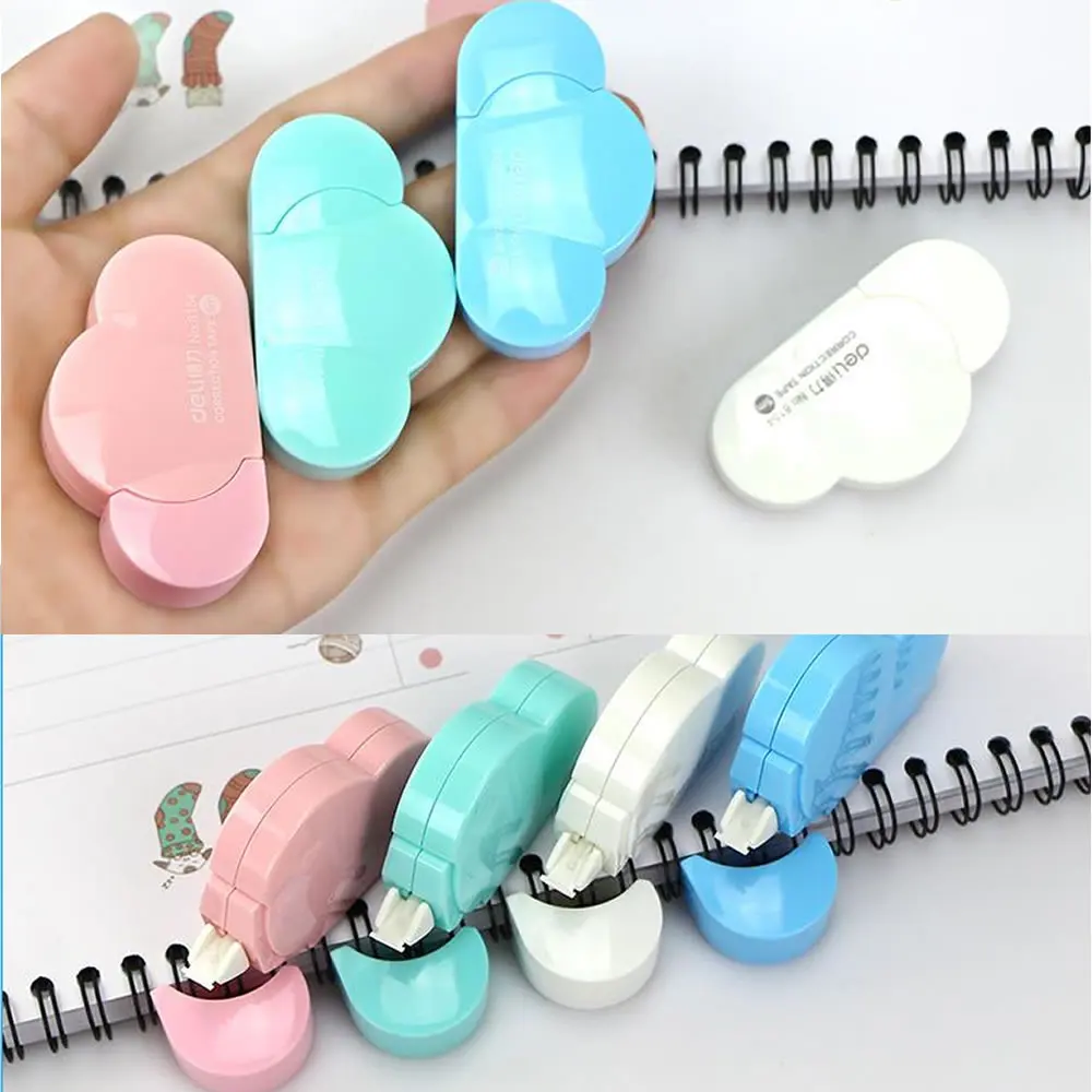 

Deli Creative Cloud Shape Correction Tape Cute Color Student Stationery Correction Tape Novelty Office School Supplies 5mm X 5m
