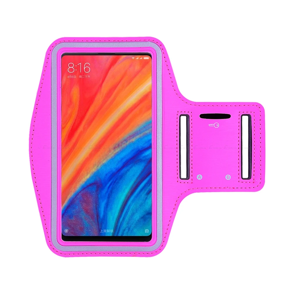 Спортивный беговой спортивный чехол для телефона для Xiaomi Mi 9 8 SE CC9e CC9 играть A3 A1 A2 Lite 6X Mix 2S Max Pro Note 10, 2, 3, ремешок для крепления на руке для чехол - Цвет: Rose