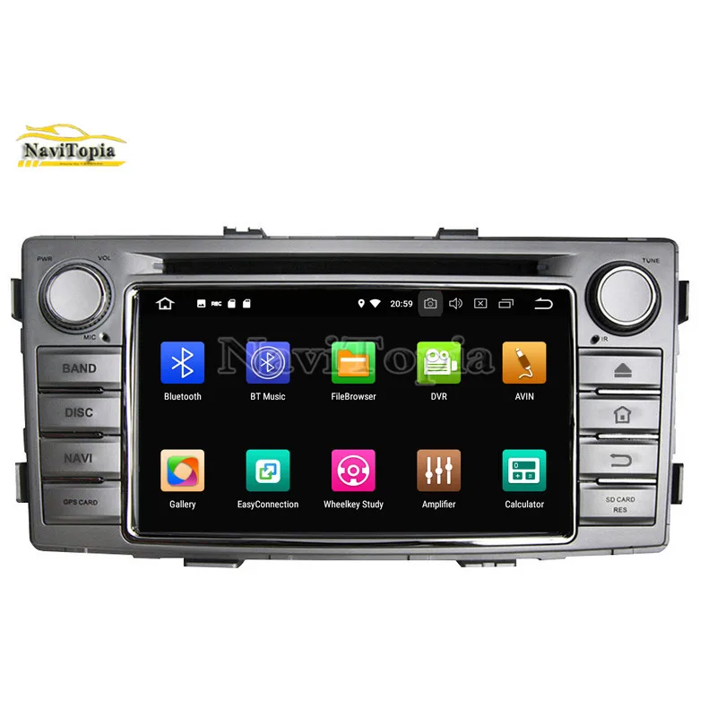 NAVITOPIA 6 2 дюймов 4G + 64G Восьмиядерный Android 9 0 автомобильный dvd плеер для Toyota Hilux 2012