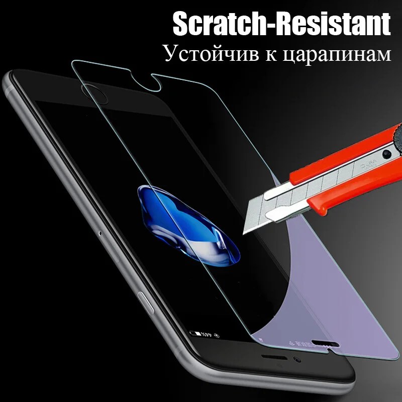 Защитная пленка из закаленного стекла 2 шт. для iPhone 11Pro 6 6s 7 8 Plus XR XS Max X 5 4|Защитные