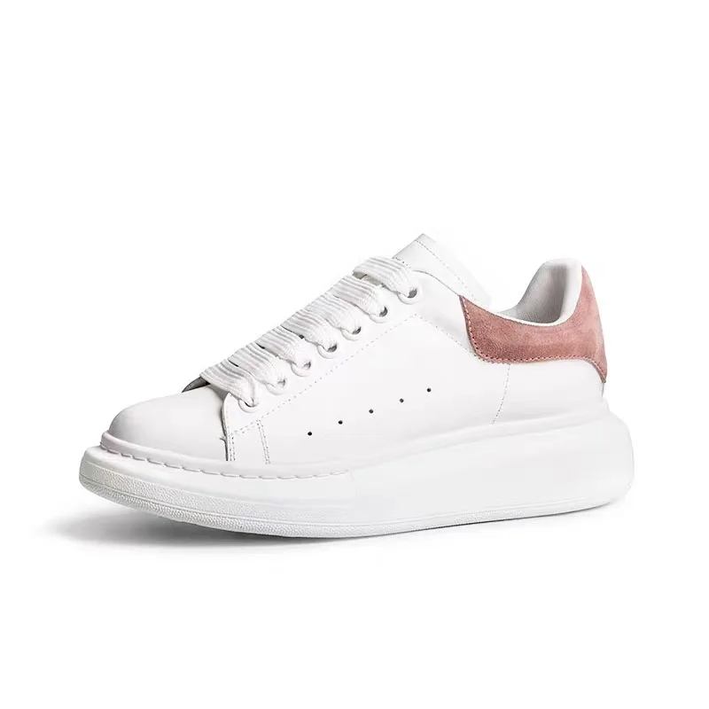 Новинка 2019 года сезон весна-осень кроссовки из натуральной кожи женская обувь на