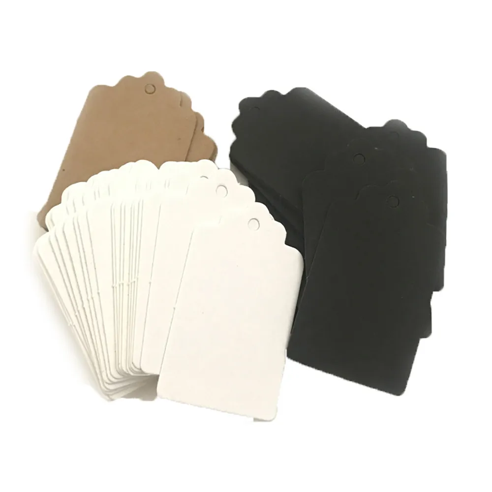 100 шт. Свадебная бирка из крафт бумаги Подарочные бирки кружевная головка