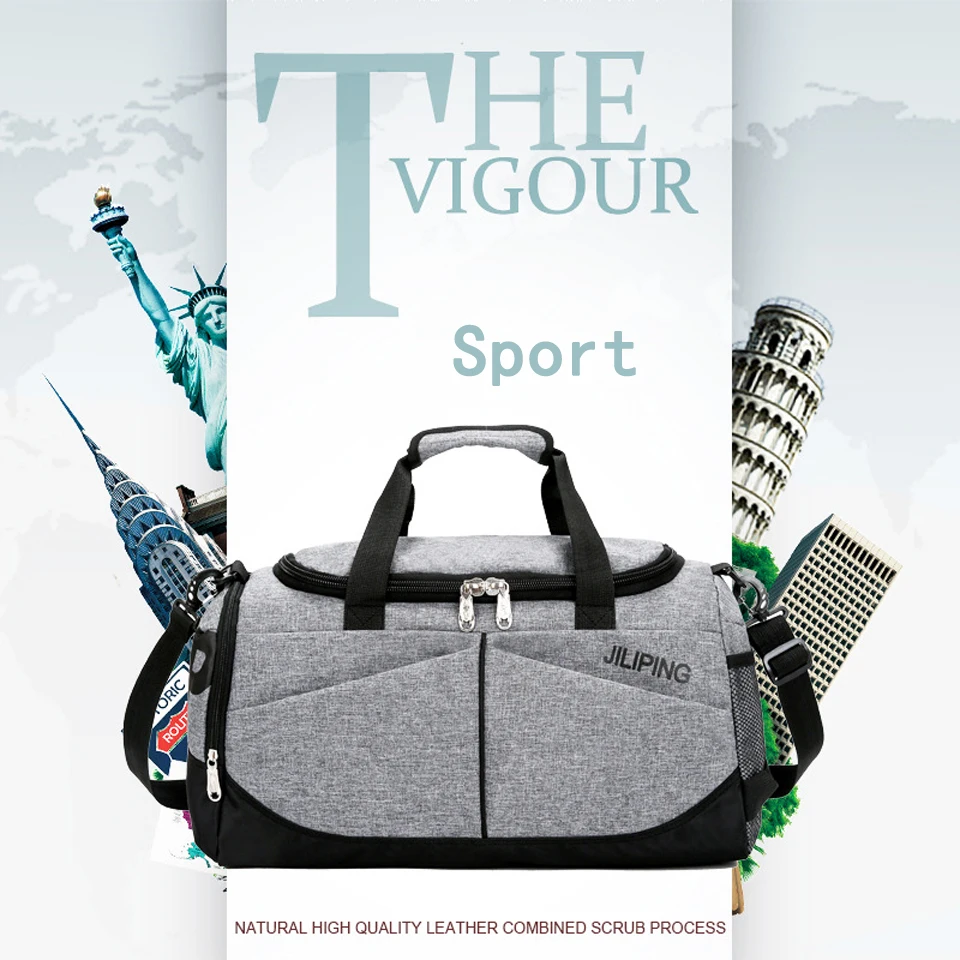 Спортивная сумка для мужчин и женщин, нейлоновая износостойкая Водонепроницаемая спортивная сумка для фитнеса, дорожные сумки, тренировочные уличные спортивные сумки для йоги