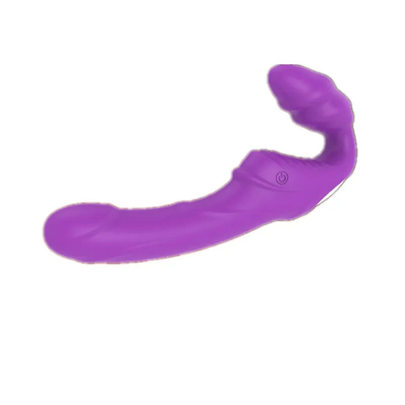 Силиконовый двойной моторный ремешок вибраторы Стимулятор точки G для клитора